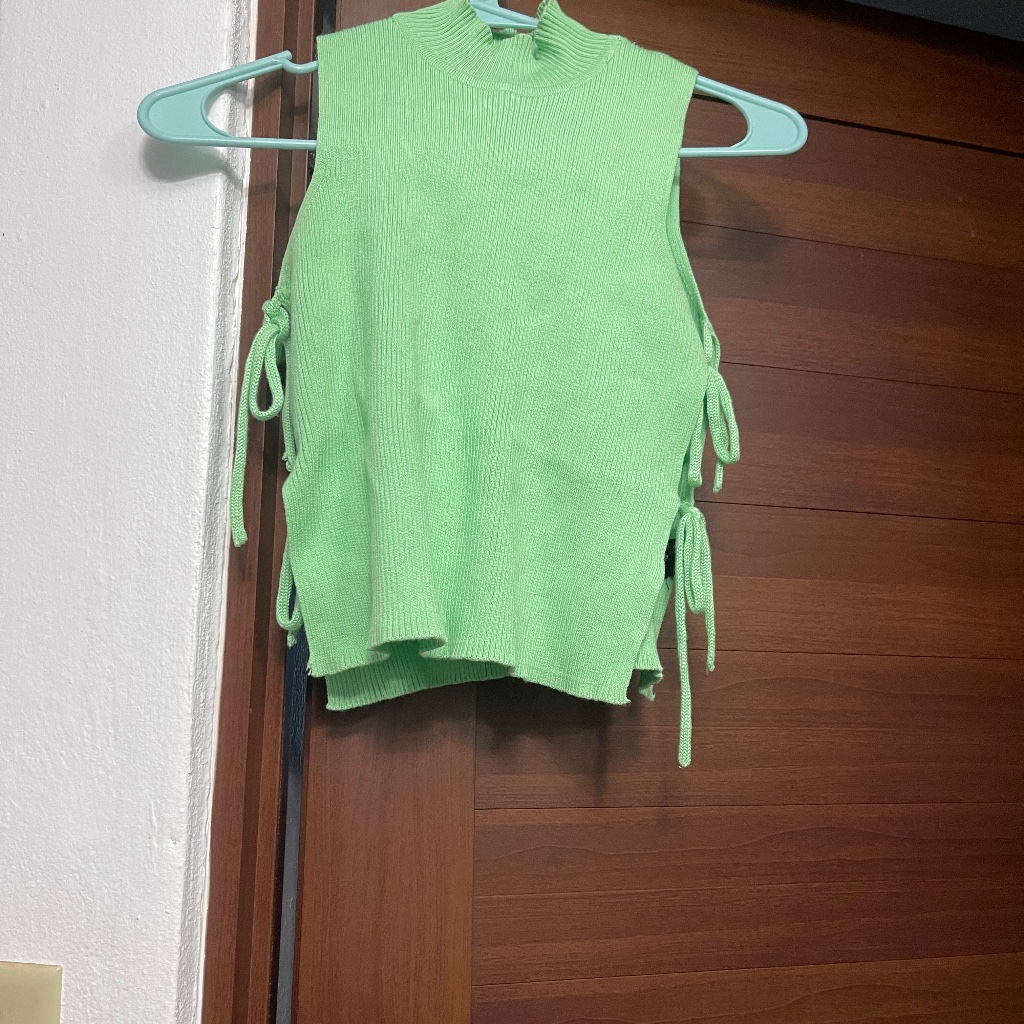Lime Green Mockneck